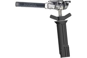 Magma Unisex Rock N Roll Pow'rGrip/LeveLock Double Locking All-Angle Adjustable Rod Holder Mount - Silver