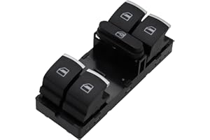 MCamooer Fensterschalter für Golf 5, 6 Fenstertasten, Fensterschalter, kompatibel mit Jetta, Polo, Passat, Caddy, Tiguan, Touran