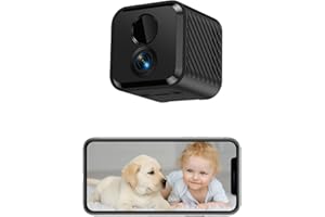 LIRETOPE Mini Kamera, 4K HD WLAN Überwachungskamera Innen Für Live Übertragung Handy APP, mit 3-Tage-Cloud-Speicher, adaptivem Standby, Fernsteuerung, Nachtsicht, Bewegungserkennung, 60 Tagen Akkulaufzeit