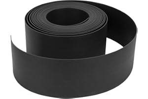 Einfeben Rasenkanten Mähkante Lawn Edging Garten rasenkante rasenkantenband Blumenbeeten Gartenwegen Rasenbegrenzung, Höhe 10 cm, Länge 10 m Schwarz, aus 100% recyceltem Plastik