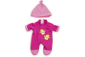 Miniland - Ropa para Muñeca de 21 cm, Accesorio de Ropa para Muñecos, Pijama Frio Rosa 21cm