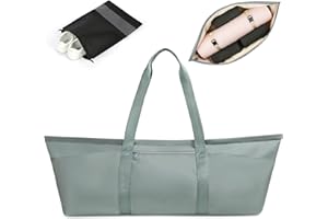 Aucuu Sac de Fitness Sport, Sac de Sport pour Femme avec Compartiment Humide et Sac à Chaussures, Sac de Voyage, Grand Sac Tapis Yoga Pilates, Sac Tapis Yoga pour Hommes et Femmes