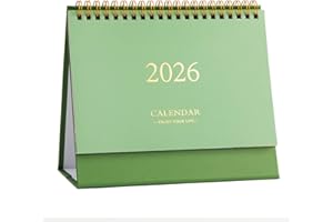 MAMACHU Calendario De Sobremesa 2025-2026 – Calendario De Julio De 2025 a Diciembre De 2026, 18 Meses, Año Escolar, Calendario Mensual Flip Con Planificador Mensual, Ideal Para Oficina Y Hogar
