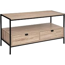 Meuble Bar 5 Five Simply Smart - Rangement 25 Bouteilles - Effet Chêne Naturel - Dimensions 60x30x160 Cm
