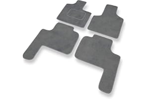 Mossa Alfombrillas de Velour adecuadas para Chrysler Grand Voyager III (1996-2000) - alfombras para Coche - Premium Color Gris 1