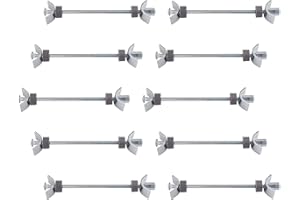 GEFONG Bulloni del Connettore del Piano di Lavoro M6 Lunghezza 150mm Acciaio Galvanizzato Mobili da Cucina Viti di Collegamento per Giunzione Bloccaggio e Fissaggio 10 Pezzi