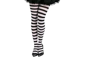 FIESTAS GUIRCA | Striped Tights for Women (One Size) - Witch Costume Tights for Halloween, Carnival and Fancy Dress Parties - Ideal Accessory for Cosplay and Masquerades