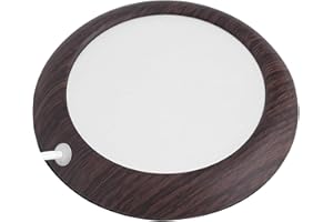 Sutinna Réchauffeur de Tasse à café, Chauffe-Boisson électrique portatif à Chauffage Rapide, Port USB 5 V, idéal pour Une Utilisation à la Maison et au Bureau(Dark Walnut Wood Grain)