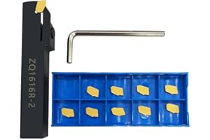 Hunricho ZQ1616R-2/3, con 10 inserti in metallo duro SP200/300, taglierine e taglierine (5/8 portautensili con inserti SP200)