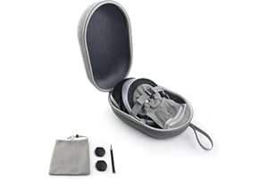 NUHFUFA Étui de Protection Compatible avec Le PS-VR2, Sac de Rangement Rigide Portable avec Couvercles D'objectif, Sac de Rangement en Maille, Attache de Câble pour Casque et Manettes Tactiles