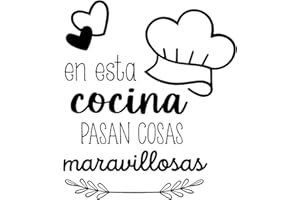 Capitan Vinilo –Vinilos de Pared Decorativos para la Cocina – Pegatinas Cocina Decorativas - Frases Decorativas Pared Cocina - Vinilo Decorativo Cocina (Nº01, 25x30cm)