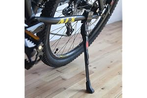 Sparkstöd för cykel, justerbar, aluminiumlegering, cykelhöjd, bakmontering, sidostöd, universellt stödfäste för MTB, lämplig