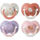 Tommee Tippee Ultimate Fit Pacifier, 6-18 Months | 4 Pack Orthodontic Baby Teat Symmetrical Teat 100% BPA Free Silicone Kids