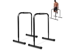 UPSTARTECH Parallele Fitness Calisthenics Regolabile, Barra Parallele Dip, 4 Livelli di Regolazione dell'Altezza 77/83/88/94 cm, Dip Bar Stand Station Push Up Bar, Adatto per l'allenamento in Palestra a Casa