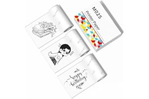 ZOOLION Thermal Printer Paper Rolls 50mm, 0.22 lb, 3 Reams, White, 50mm*3.5m, Mini Sticker Paper for M02S M02 M02Pro M03AS M04S Doodle Dash Labels Notes Memo DIY QR Code Receipt