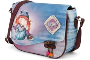 Forever Ninette Origin-Borsa a Tracolla Muffin, Multicolore, 26 x 18.5 cm