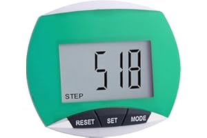 HILAI Podómetros, podómetro Contador de Pasos con calorías quemadas y conteo de Distancia pequeño portátil para Caminar podómetro para Correr operación Simple podómetro rastreador de Pasos Azul