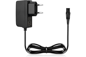 Aukru® 15V Fuente de alimentación Cargador para afeitadora Philips HQ, HS, RQ, AT, PT-Series; Philips AT750, AT751, AT752, AT753,PT860, PT927, PT923, RQ1185, RQ1175 etc Reemplaza: HQ8505, CRP136