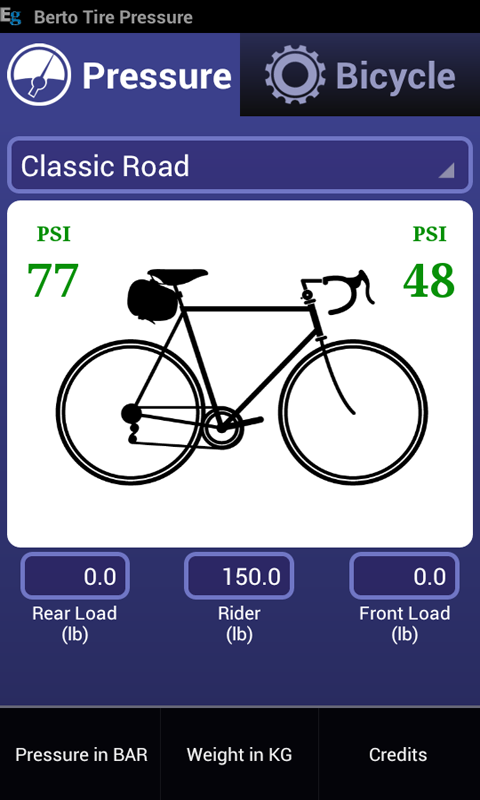 Bicycle Tire Pressure Calculator : Amazon.co.uk: Apps & Games