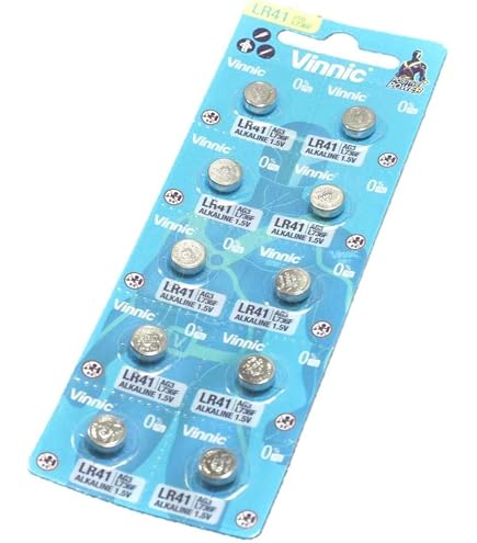 Batterie A Bottone AG3/LR41/736 – 20 Pezzi 1.5V Alcaline Per Orologi, Calcolatrici E Piccoli Dispositivi Elettronici