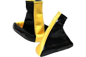 Aerzetix - Satz Schaltsack + Handbremssack Schwarze Gelb Farbe Kunstleder