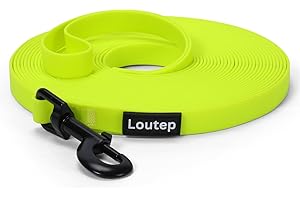 Loutep Biothane Schleppleine Für Hunde Lange Hundeleine 3m 5m Schleppleine 10m Für Hunde 15m 20m Leine Langlaufleine Trainingsleine Laufleine Schwimmleine Für Kleine Mittel Und Große Hund