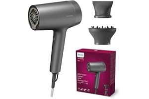 Philips Suszarka do włosów z serii 7000, łatwe suszenie i stylizacja, technologia ThermoShield Advanced z jonami mineralnymi, z dyszą i dyfuzorem, 1800 W (model BHD713/10)