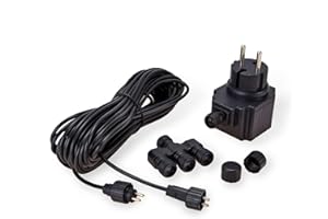 CLGarden LED Ring Starterset 3er Starter Set Kit für Springbrunnen Beleuchtung Quellstein Trafo Netzteil
