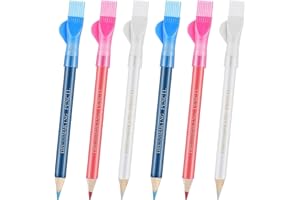 BRITECO 6 Pcs Tailors Chalk Pencils for Fabric Marking - Sewing Marking Tools