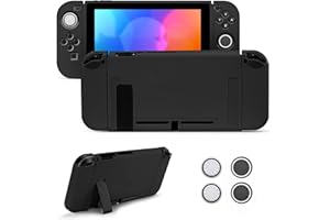 JINGDU Hülle für Nintendo Switch NS,Nintendo Switch NS Schutzhülle aus Weichem TPU,Stoßfeste Abdeckung Case mit 4 Joystick Kappen für Switch NS 2017,Fortnite