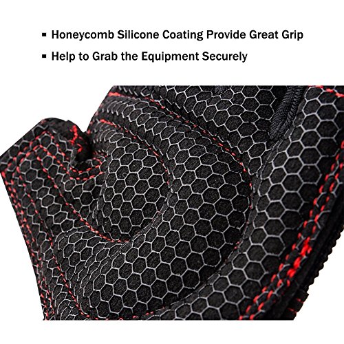 Senston Fitness Handschuhe Trainingshandschuhe mit Handgelenkstütze Grips für Frauen Männer Women Men - 5