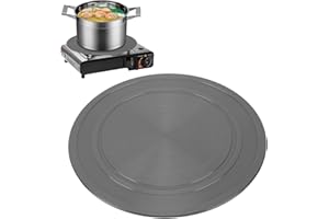 CYRANK Wärmediffusor Für Gasherd, Gasherd-Wärmeverteilerplatte, Runde Ofendiffusor-Auftauplatte, Aluminium-Induktionsdiffusorplatte, Flammenschutz, Simmerringplatte, Kochfeldringplatte Für Gasherd