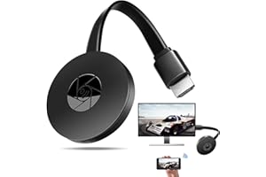 MELLYSTORE Miracast Dongle Adaptador de Pantalla HDMI Inalámbrico 2.4GHz 1080P Wireless WiFi Display Dongle para Android/iOS/Windows/iPhone/iPad/Mac/PC/TV/Monitor/Proyector/Miracast/DLNA/Airplay