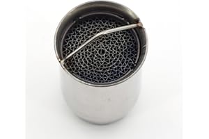 Fuworance 51mm Motorcycle Catalyst Insert Silencer Removable Exhaust Pipe Muffler Adjustable Motorbike Exhaust Pipe DB Killer Stainless Steel Noise Eliminator