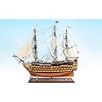 Seacraft Gallery Handcrafted Wooden Model Ship HMS Victory 29.5" Painted-Assembled Model Ships - British Navy Royal History - Model Navy Ships -Model HMS Victory- Victory Model Ship
