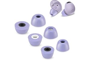 XIXKOLYU® 3 pary końcówek z pianki z pamięcią kształtu, kompatybilne z Samsung Galaxy Buds 2 Pro, bez bólu dzięki silikonowym zatyczkom do uszu, antypoślizgowe, wymienne zatyczki do uszu, rozmiary