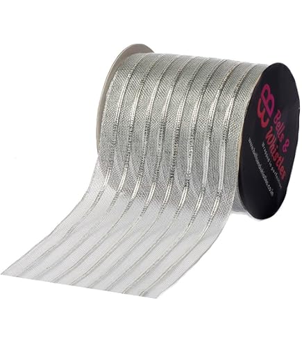 Meraki Cards Black & White Stripes Ribbon (Width: 25mm) : Amazon