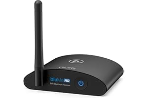 Auris BluMe HD Long Range Bluetooth 5.3 Music Receiver Hi-Fi Wireless Audio Adapter with Audiophile DAC, LDAC & aptX HD for Streaming to Home Stereo, AV Receiver or Stereo Amplifier