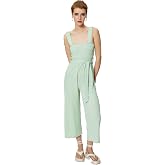 Overalls Thick Strappy Short Straight Wide Leg Square Collar Grapes