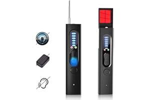 MORE9ROOM Hidden Camera Detectors 3-in-1 Hidden Camera Detector for Hotel Bathroom Office Car Travel Portable Mini Design Spy Camera Detector for Anti-Sneak Shooting Protect Privacy in All aspects