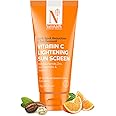 NutriGlow NATURAL'S Advanced Pro Formula Vitamin C Lightening Sunscreen SPF 50 & PA+++, For Deep Moisturization, Non-Greasy, Quick-Absorbing, Zero White Cast, For Women & Men UV A UV B Sun Protection Suitable for Oily, Dry, Sensitive & Combination Skin (100 g)