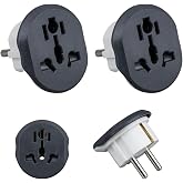 G&uuml;ncel&Ccedil;arşı 2 ADET Evrensel Uluslararası Priz Fiş Adapt&ouml;r &Ccedil;evirici 16A 250V Seyahat fişi D&ouml;n&uuml;şt&uuml;r&uuml;c&uuml; Adapt&ouml;r&uuml;, 200'den fazla 