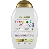 OGX Coconut Miracle Oil Conditioner (385 ml), feuchtigkeitsspendende Haarpflege Spülung mit Kokosöl, Vanilleextrakt & Essenz 