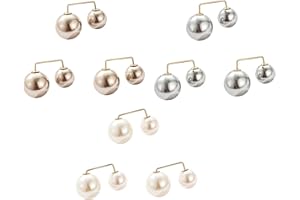 CAREOR 9 PCS Mode Perle Broche Épingles De Sécurité Tops Décoration pour Femmes Filles Maison (A)