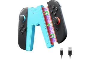 JEMDO Joy Controller Charging Grip Compatible with Nintendo Switch 2025