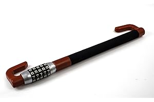 Cartec 493222 Asta antifurto pedale/sterzo, serratura a codice, Noir