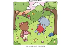 Berrie Coloring Volume 1: Cute and Cozy Coloring Book for Kids & Adults Featuring Easy to Color Animal Illustrations and Adorable Scenes (Cute & Cozy Coloring Books)
