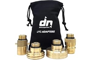 Gomet LPG GPL Autogas Tank Refill Adapters Set 21.8mm for All Europe ACME DISH EURONOZZLE BAYONET with Bag