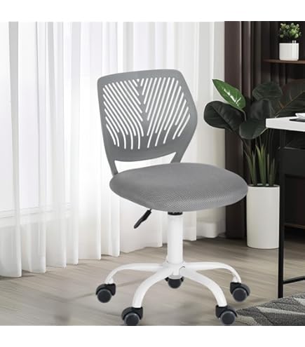 Kids Desk Teen Girls Swivel Chair Adjustable Height Mesh Back