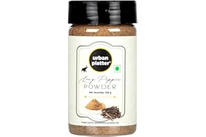 Urban Platter Long Pepper (Pippali) Powder Shaker Jar, 125g / 4.4oz [All Natural, Premium Quality, Aromatic]